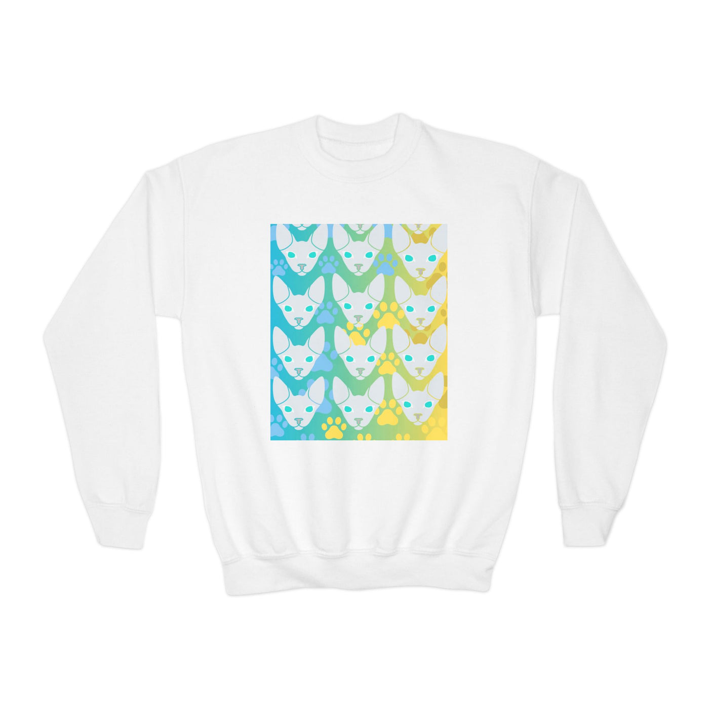 Sweatshirt: Hairless Kitty Design Crewneck