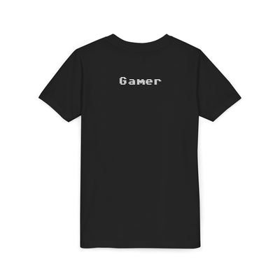 T-Shirt: Youth Gaming Graphic Tee with Colorful Controller Design - Gamer / Game Over
