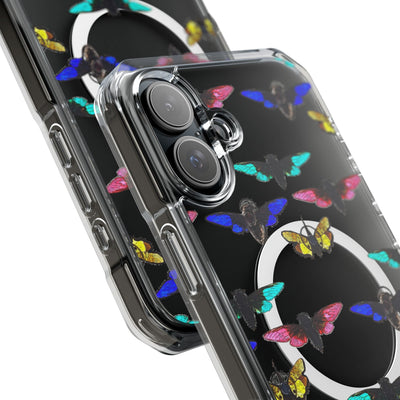Phone Case: Magnetic Glow Moth Clear Impact Iphone Case