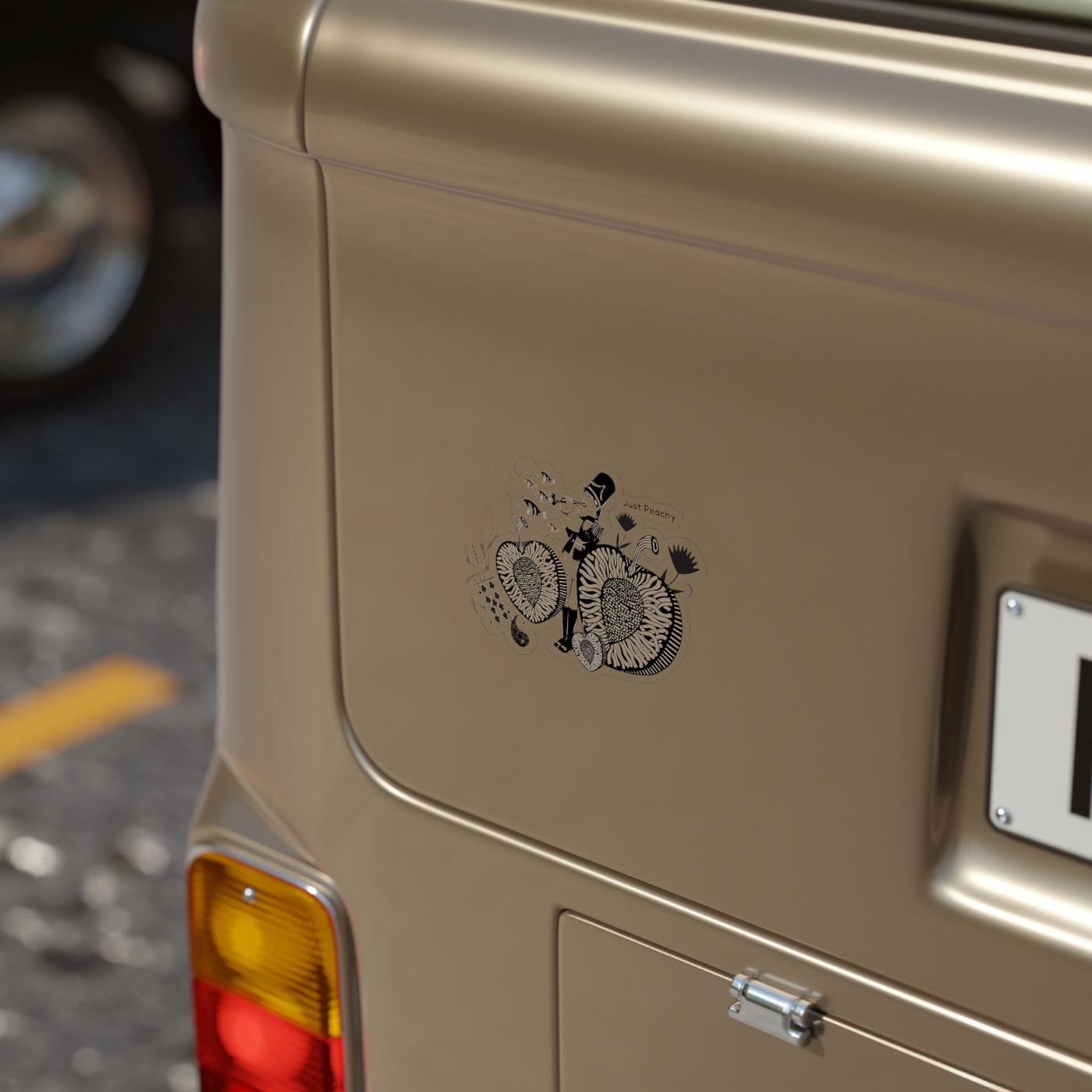 Die Cut Stickers: Just Peachy