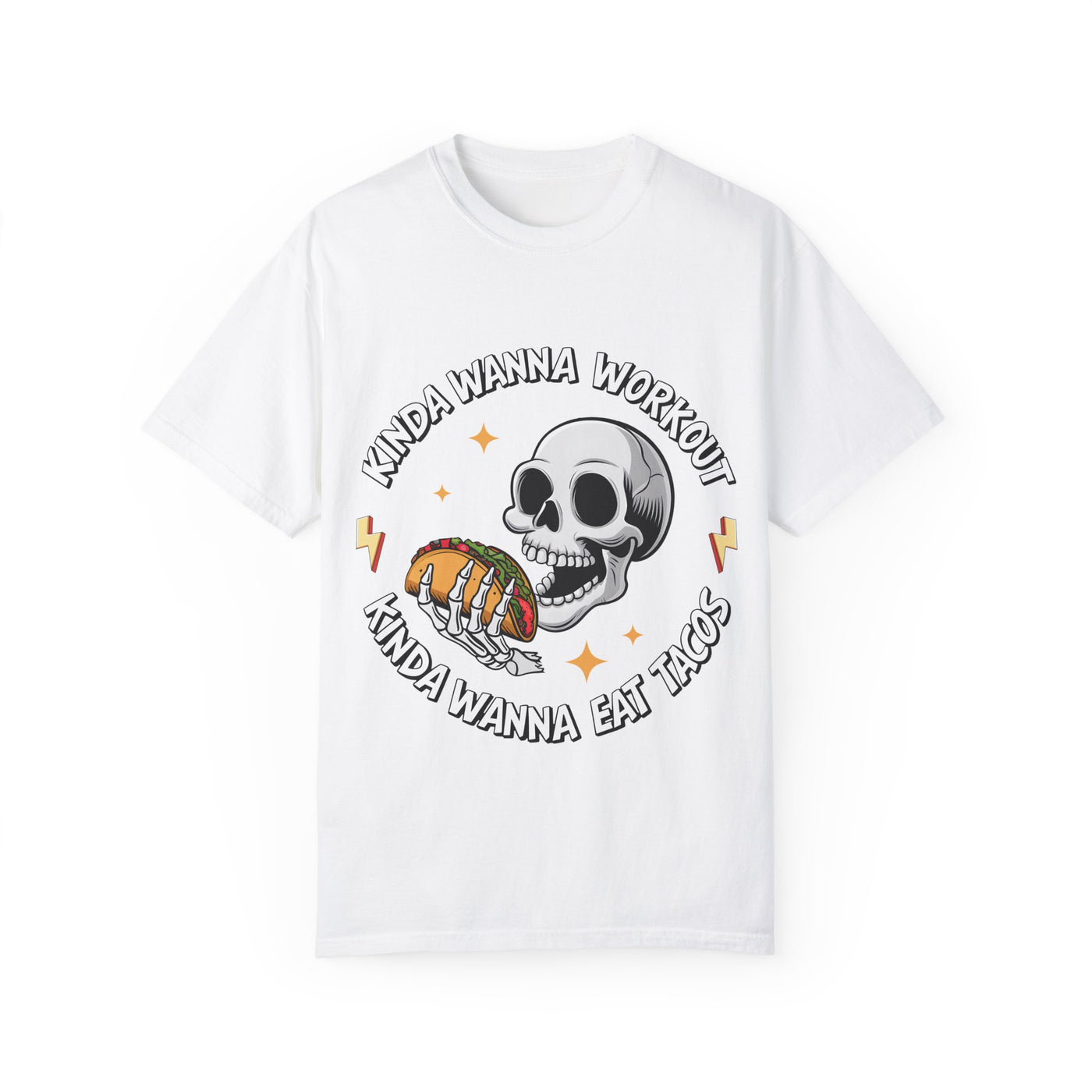 T-Shirt: Funny Workout & Tacos Unisex T-Shirt - Perfect for Food Lovers