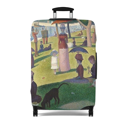Art Style Luggage Cover for Travel Lovers, Customizable Suitcase Protector, Travel Accessories, Vacation Gift, Personalized Luggage Wrap