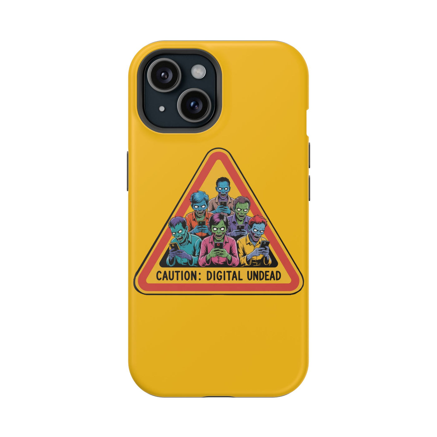 Phone Case: Zombie-Themed Tough Case for iPhone, Caution Digital Undead Phone Cover, Phone Accessory for Halloween, Unique Gift Idea, Trendy Phone [...]