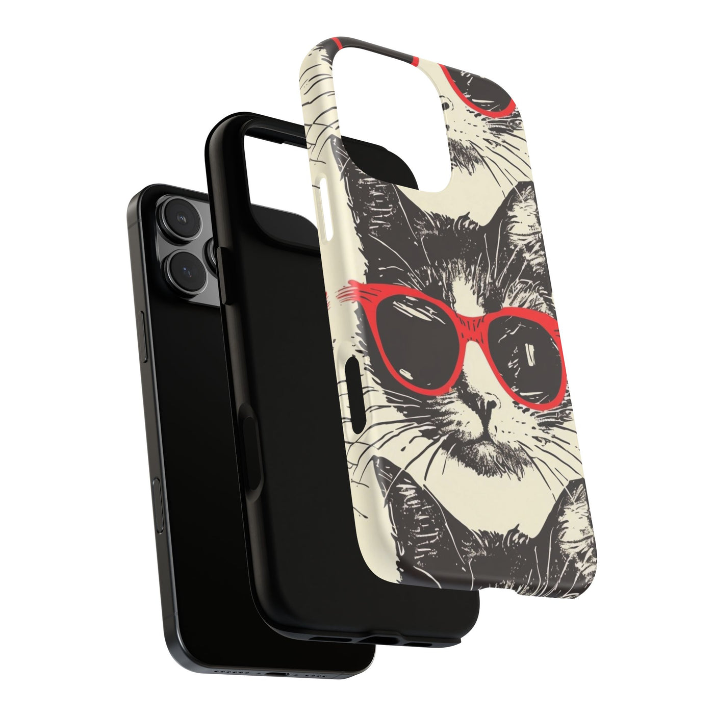 Phone Case: Sassy Cat Phone Case, Cute Cat Lovers Gift, Pet Lover Accessory, Fun Cat Phone Cover, Stylish Gadget Protection