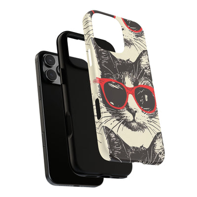 Phone Case: Sassy Cat Phone Case, Cute Cat Lovers Gift, Pet Lover Accessory, Fun Cat Phone Cover, Stylish Gadget Protection