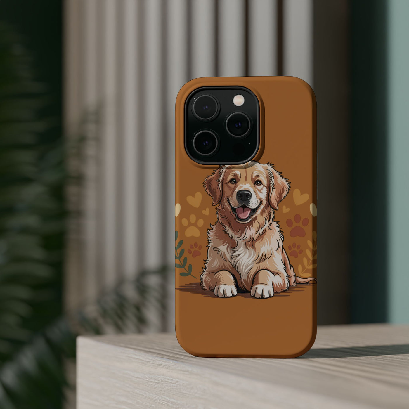Dog Lover Magnetic Phone Case, Cute Pet Cases for iPhone, Dog-themed Phone Covers, Golden Retriever Case, Gifts for Dog Owners