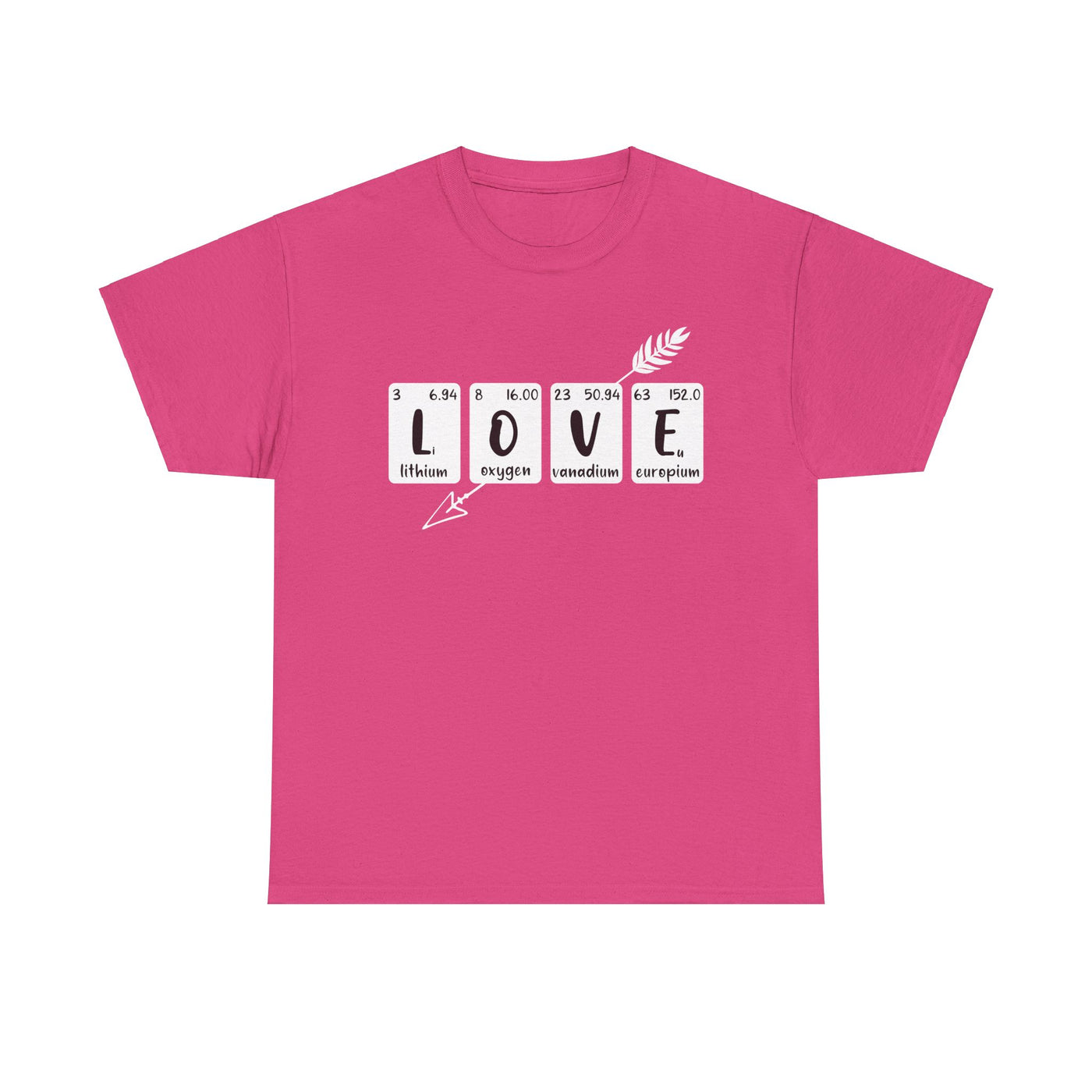 Unisex Heavy Cotton Tee - Love Elements Chemistry Shirt