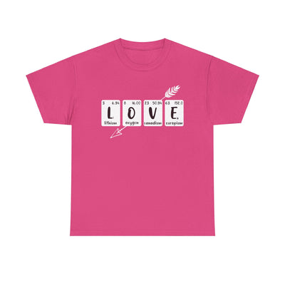 Unisex Heavy Cotton Tee - Love Elements Chemistry Shirt