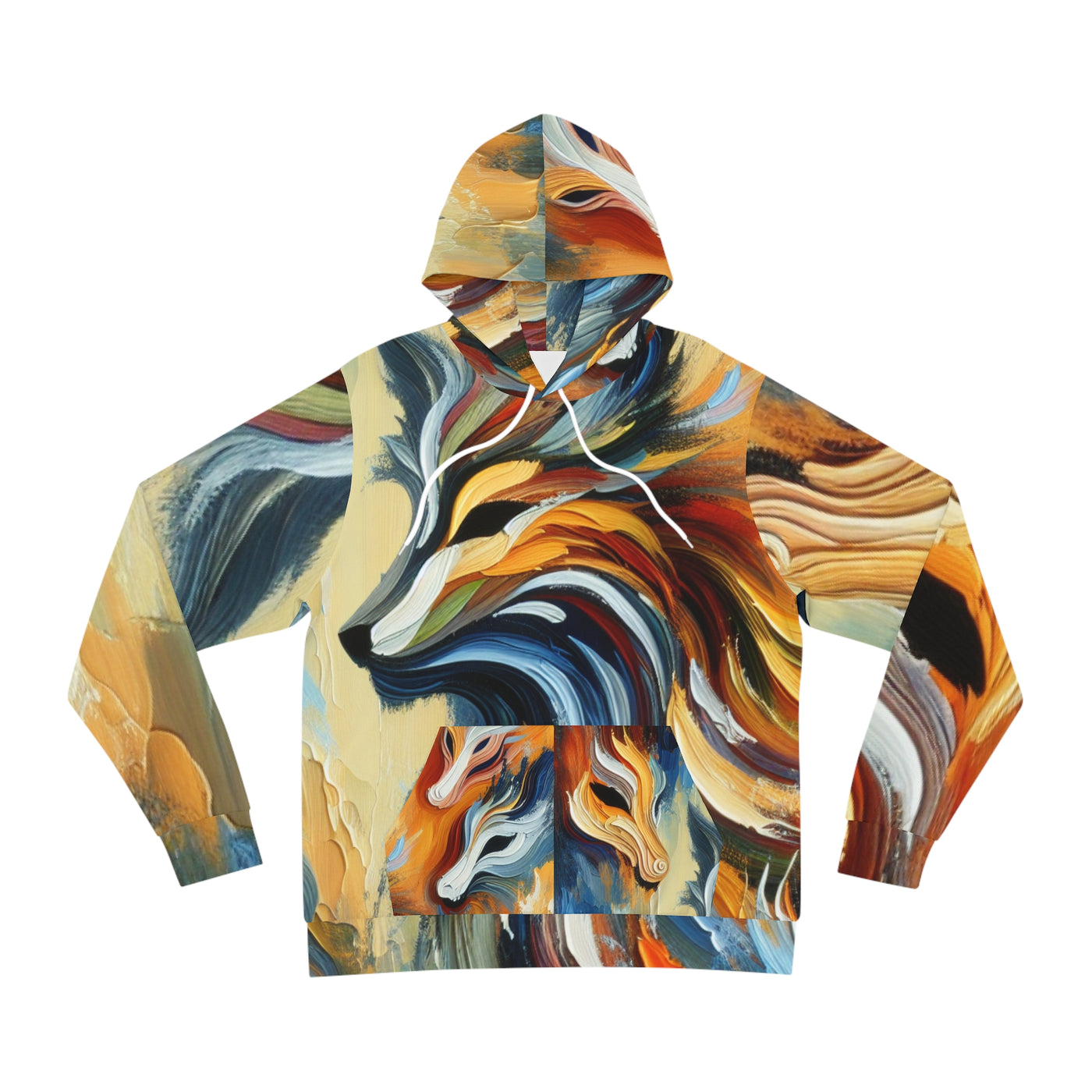 Hoodie:  Colorful Wolf Spirit