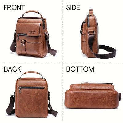Bag: Men's New Shoulder Bag, Crossbody Bag For Men Messenger Bag Handbag, PU Leather Purse Messenger Crossbody Bags