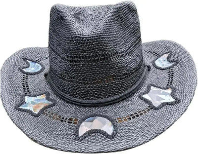 Hat: Prism Cowgirl Hat – Rainbow Glow & Sun Protection in One!