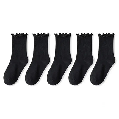 Women's Ruffle Cotton Ankle Socks