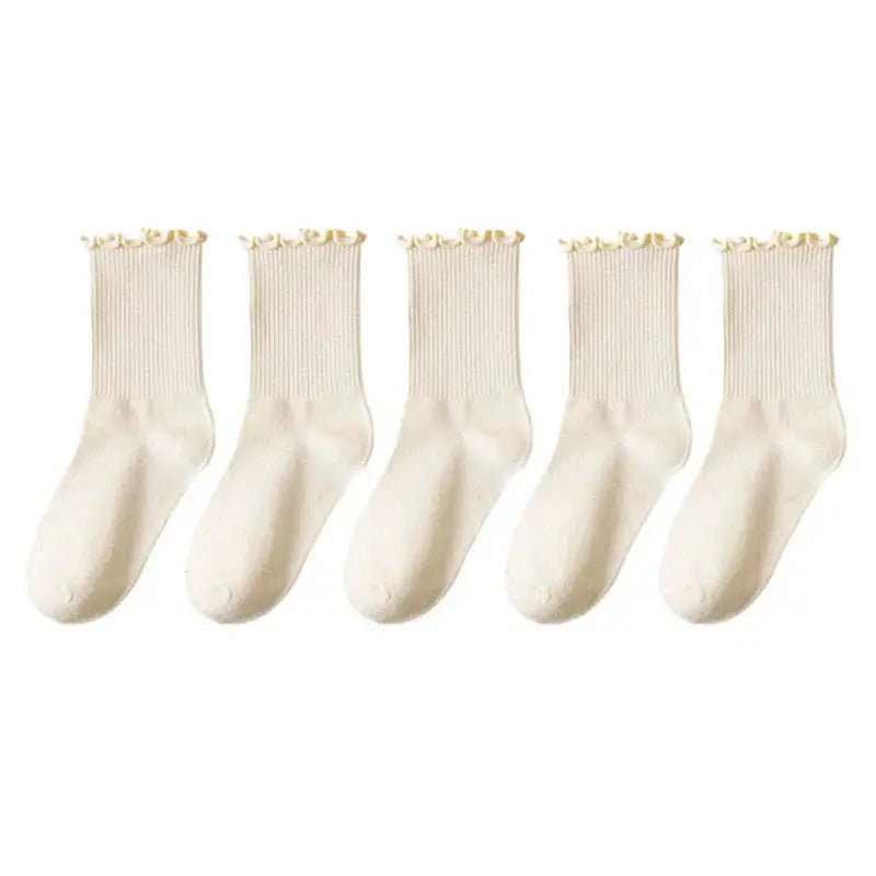 Women's Ruffle Cotton Ankle Socks