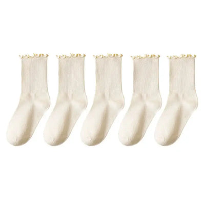 Women's Ruffle Cotton Ankle Socks