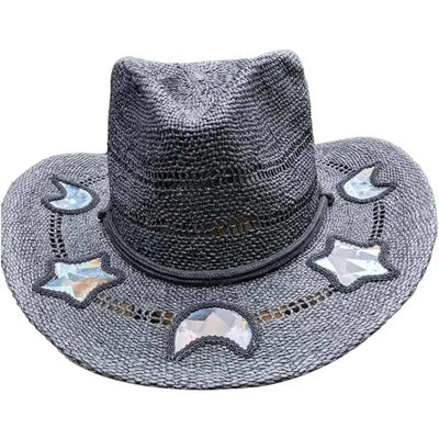 Hat: Prism Cowgirl Hat – Rainbow Glow & Sun Protection in One!
