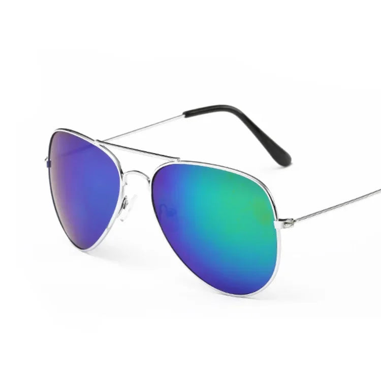 Sunglasses: Gradient Blue Large Full Rim Square Sunglasses for Men [UV-protected]