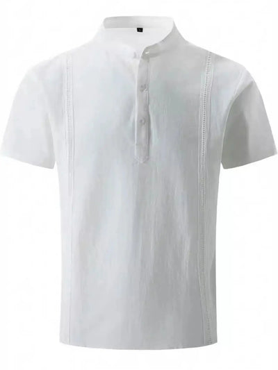 Men’s Big & Tall Casual Shirt – Button Trim, Short Sleeves