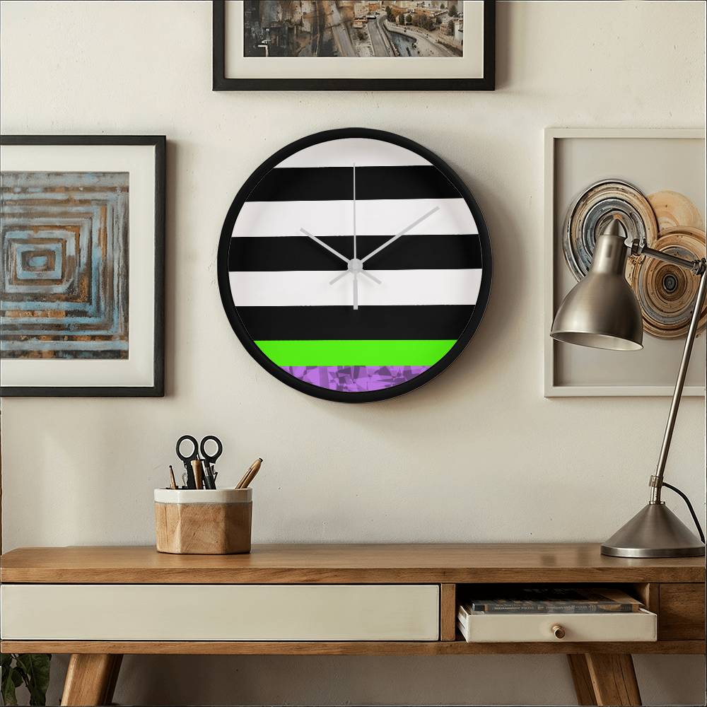 Clock:  East of Oz Wooden Wall Clock