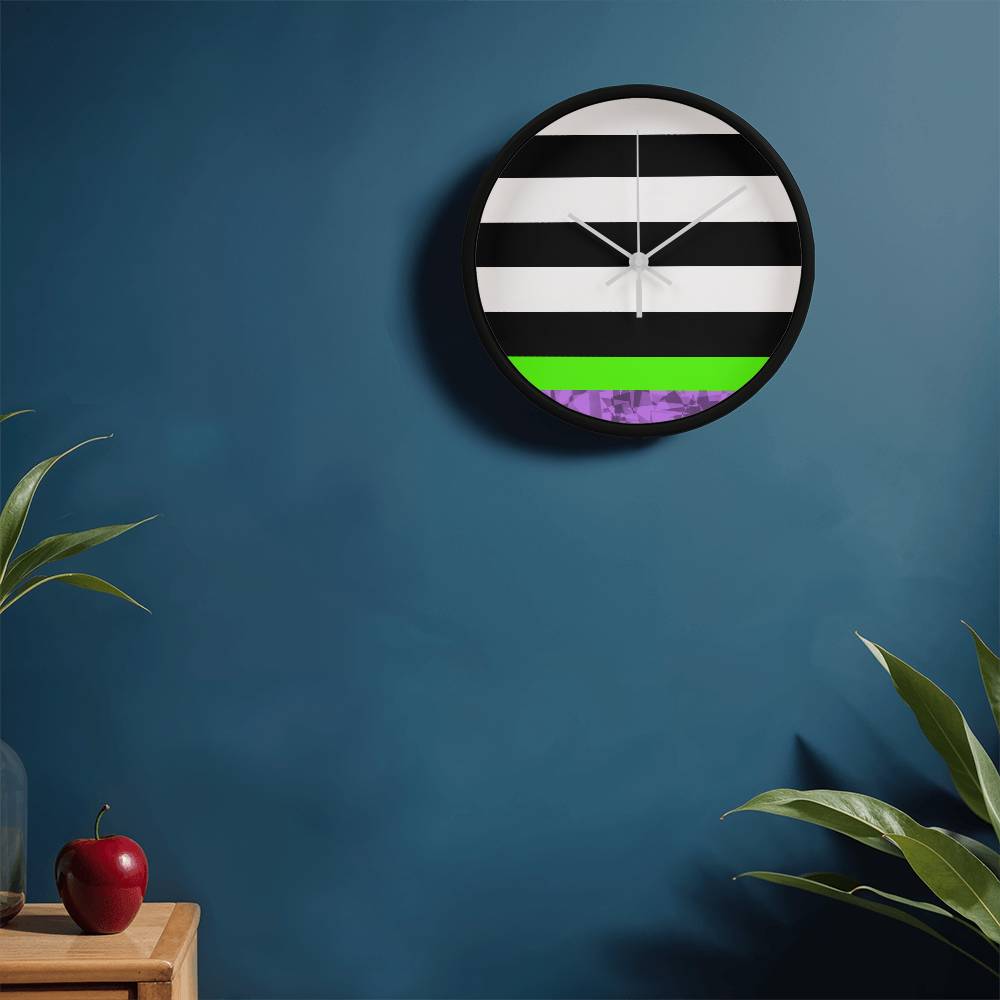 Clock:  East of Oz Wooden Wall Clock