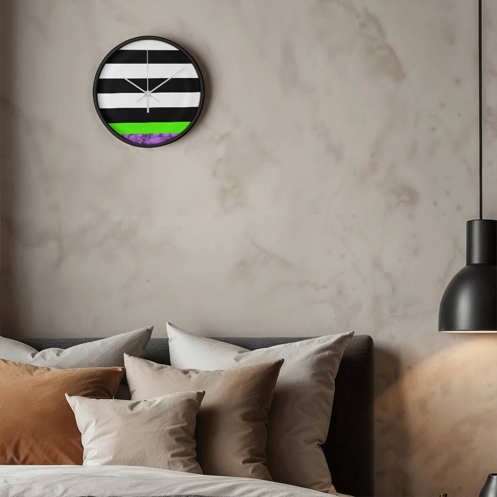 Clock:  East of Oz Wooden Wall Clock
