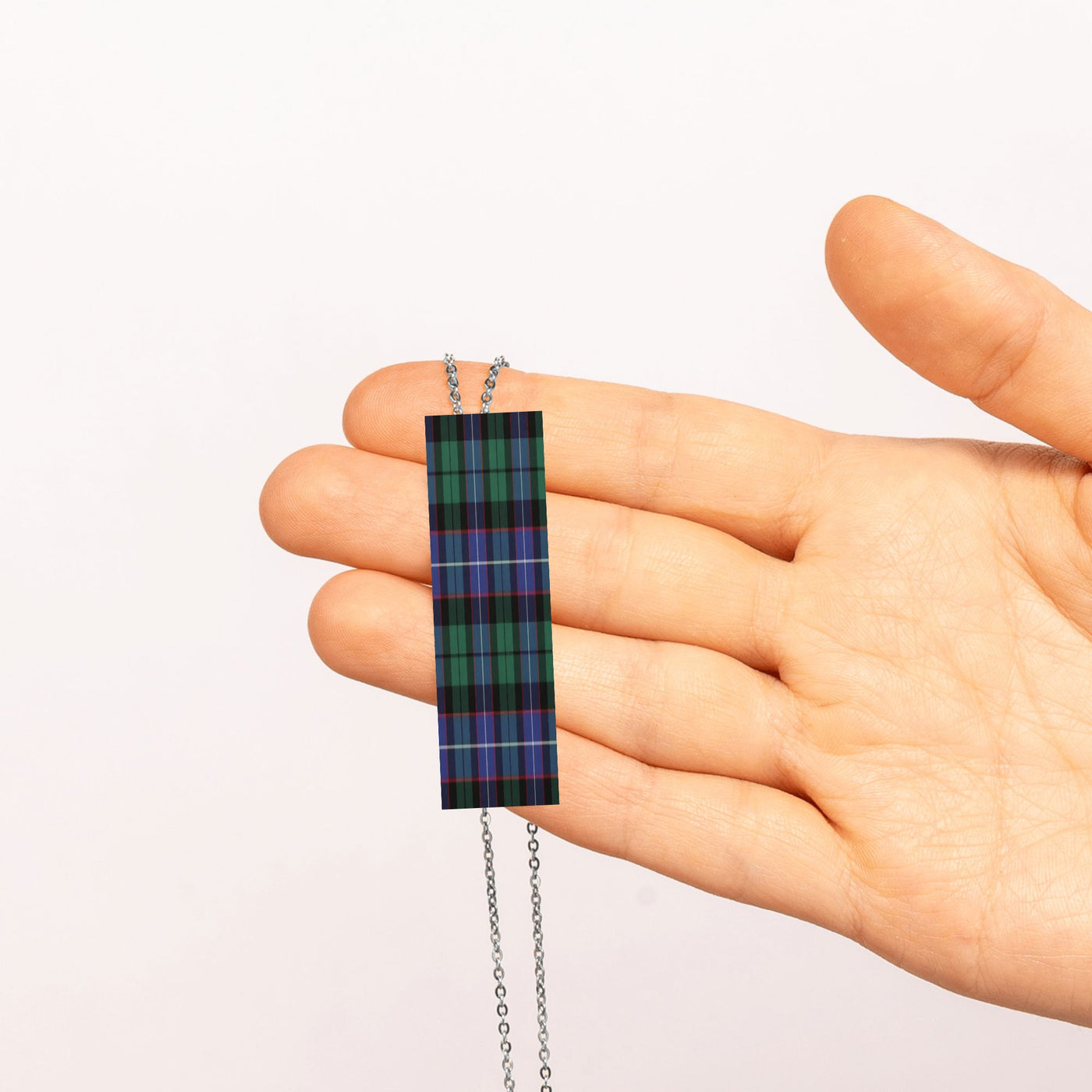 Necklace: Vertical Bar Tartan - or Make Your Own - Sample Mitchell