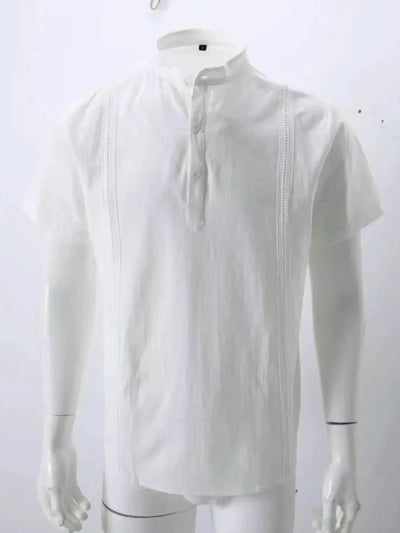 Men’s Big & Tall Casual Shirt – Button Trim, Short Sleeves