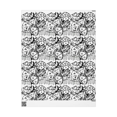 Artessorize Fantasy D&D Style Wrapping Paper | Gamer Gift Wrap