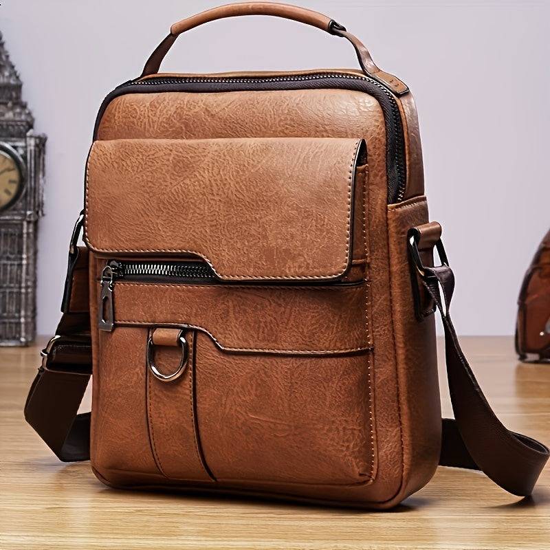 Bag: Men's New Shoulder Bag, Crossbody Bag For Men Messenger Bag Handbag, PU Leather Purse Messenger Crossbody Bags
