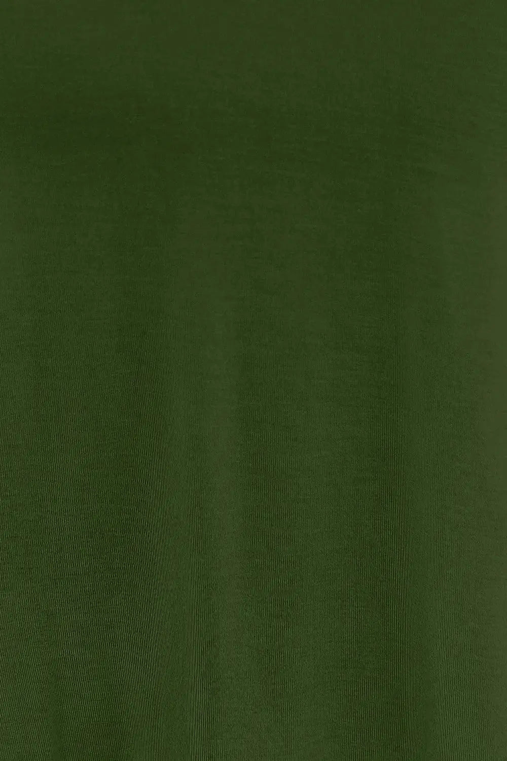 A dark green v-neck top with lantern sleeves.