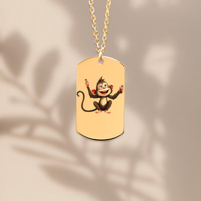 Necklace: Customize your own necklace.  Sample - STEM Monkey