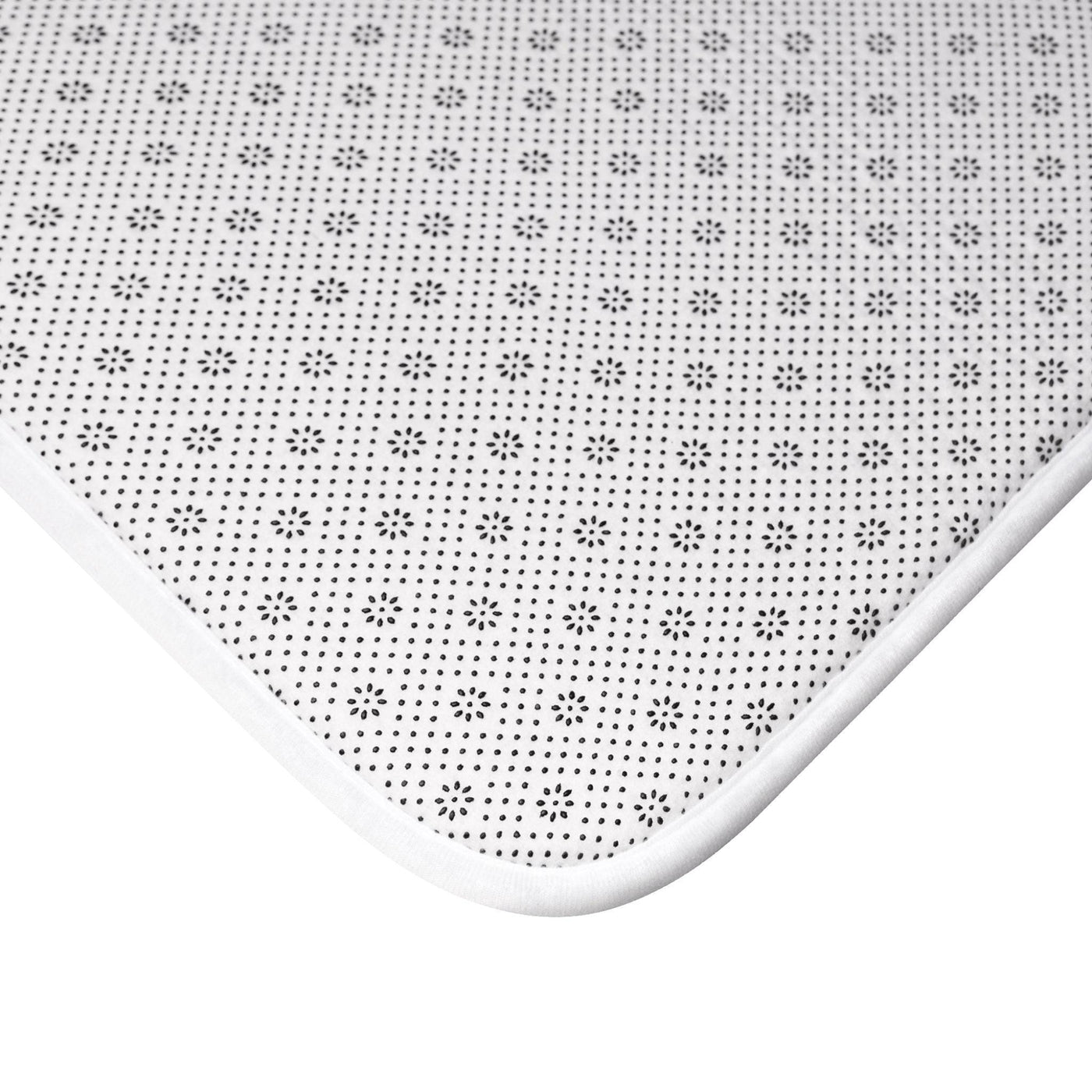 Bath Mat: Gray and White Marble 24x17