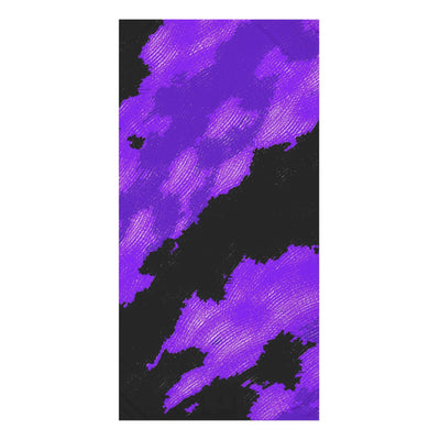 Beach Towel: Purple Surf Ocean Dreams Design
