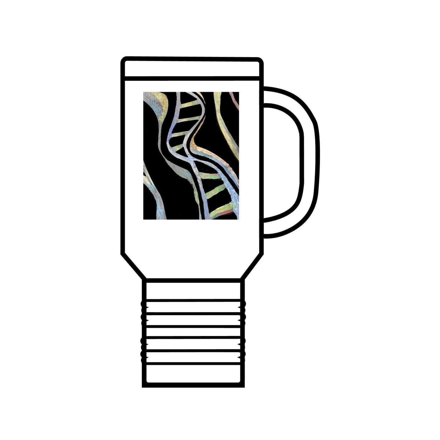 X-Mug-Insulated Travel Mug: Love Your DNA