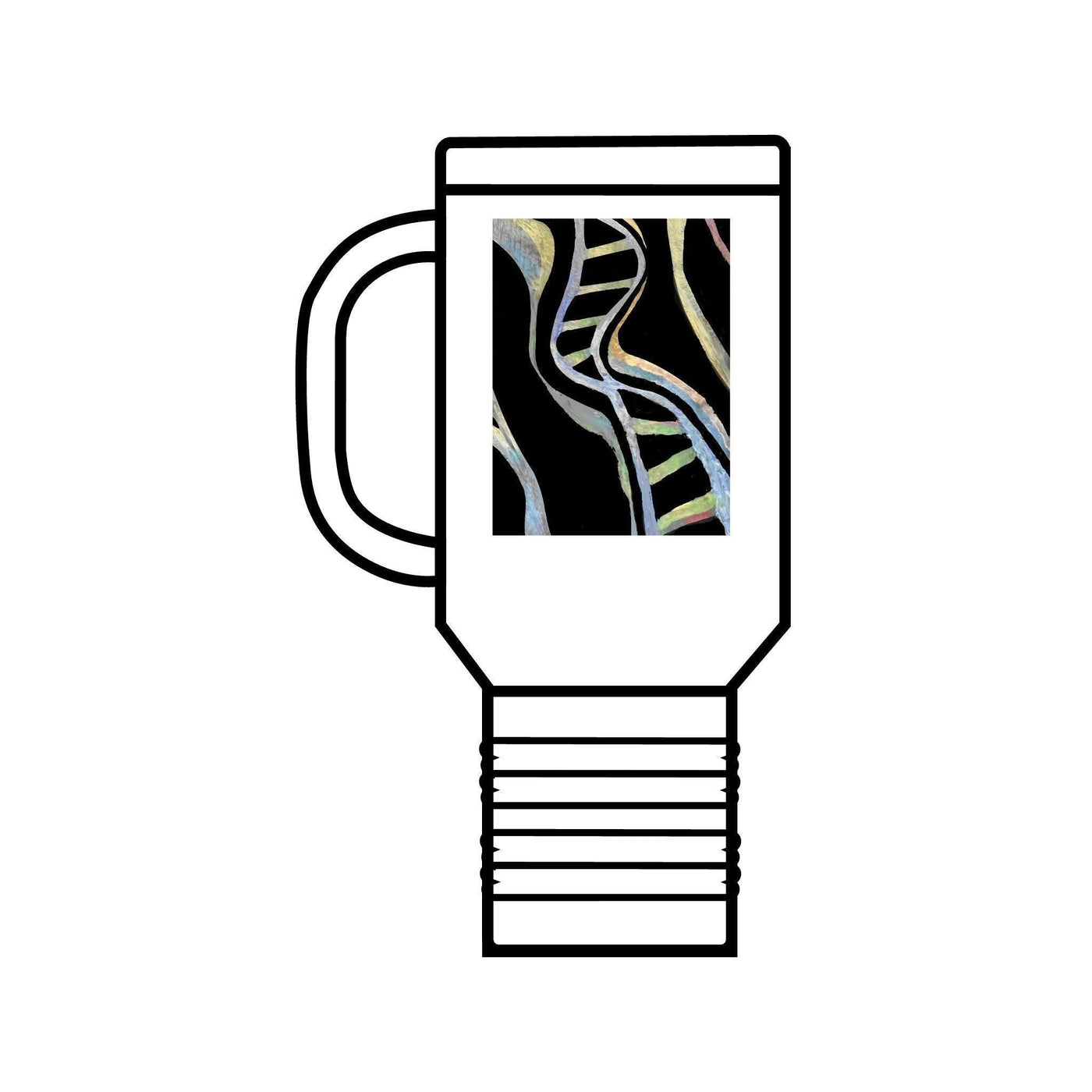 X-Mug-Insulated Travel Mug: Love Your DNA